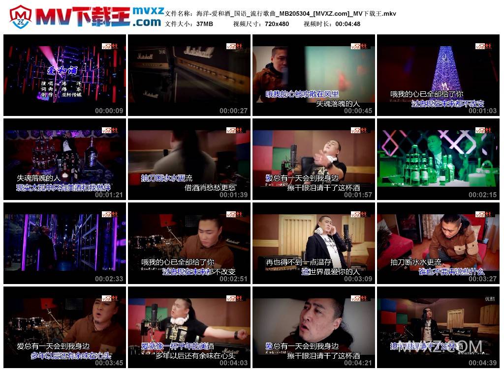 海洋-爱和酒_国语_流行歌曲_MB205304